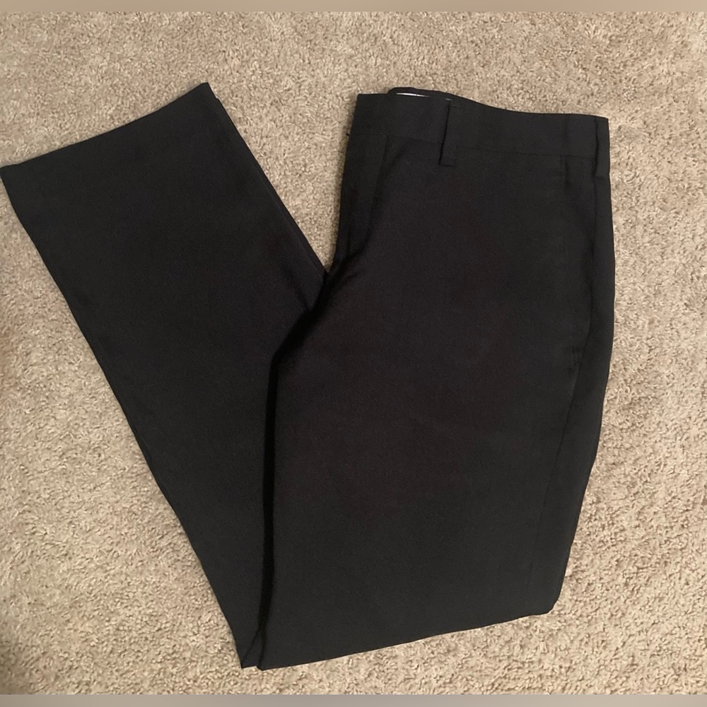 Louis Raphael Tailored Men’s Black Flat Front Dress Pants 36 x 30